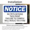 Signmission No Pets Beyond This Point Failure To Comply OSHA Notice Sign, Vinyl Decal, 10in W x 7in L, 2PK OS-2PACK-NS-D-710-L-14748 - alternate 3